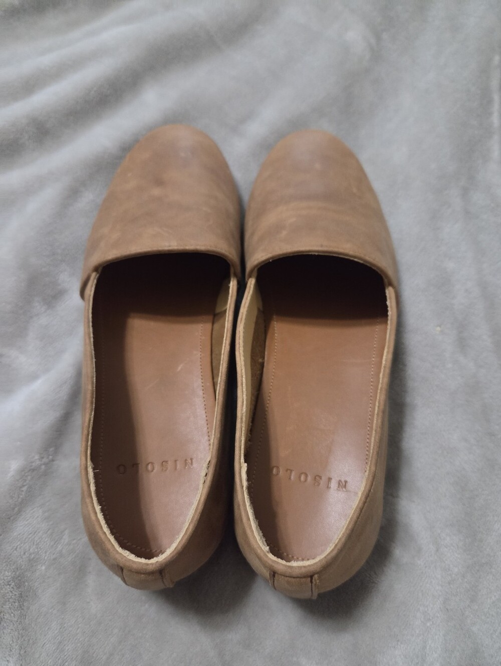 Nisolo Men's Brown Slip-On Leather Loafers